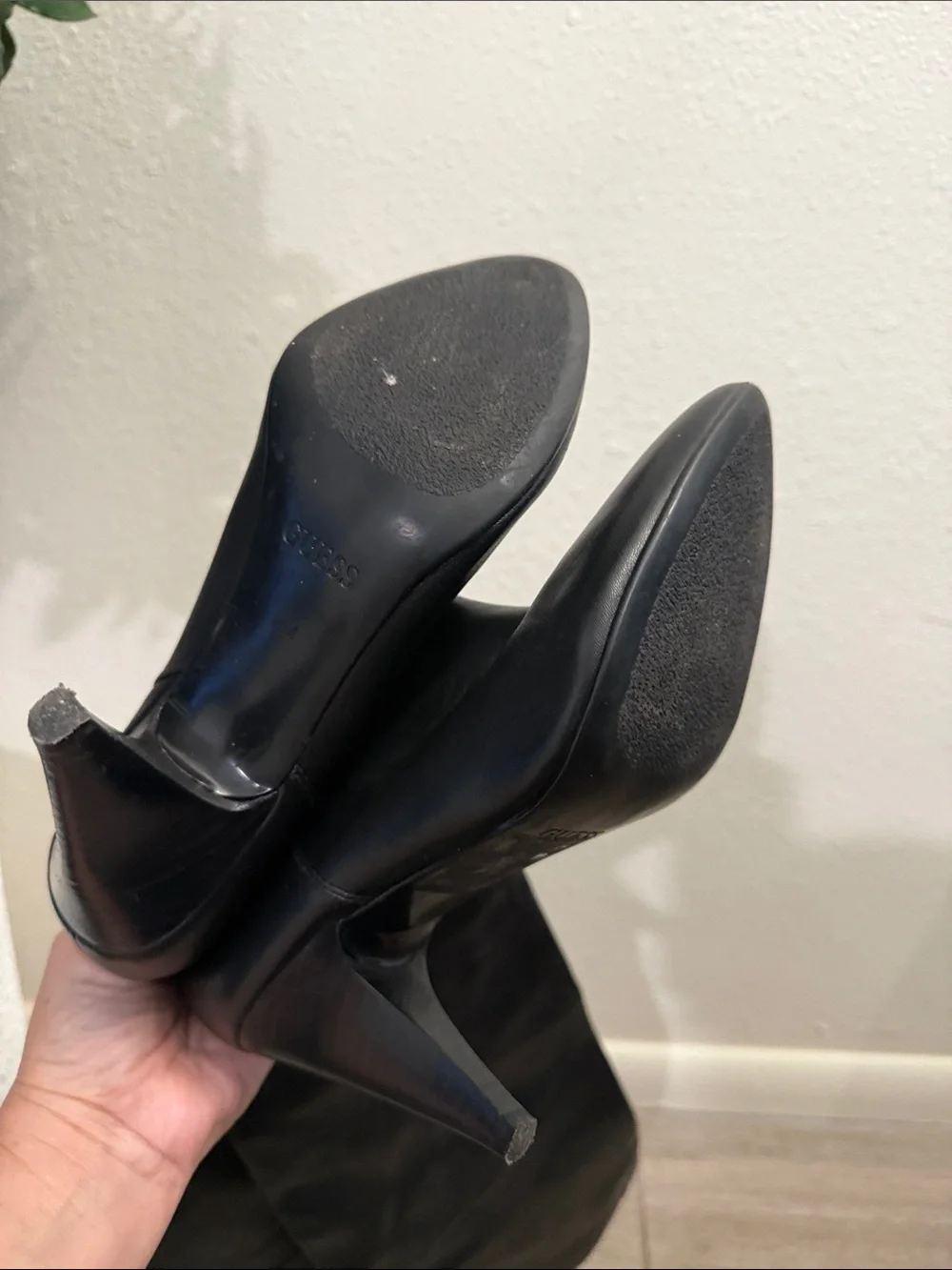 GUESS Womens Black Pointed Toe Over The Knee Stiletto Heel Boots Size 7.5M